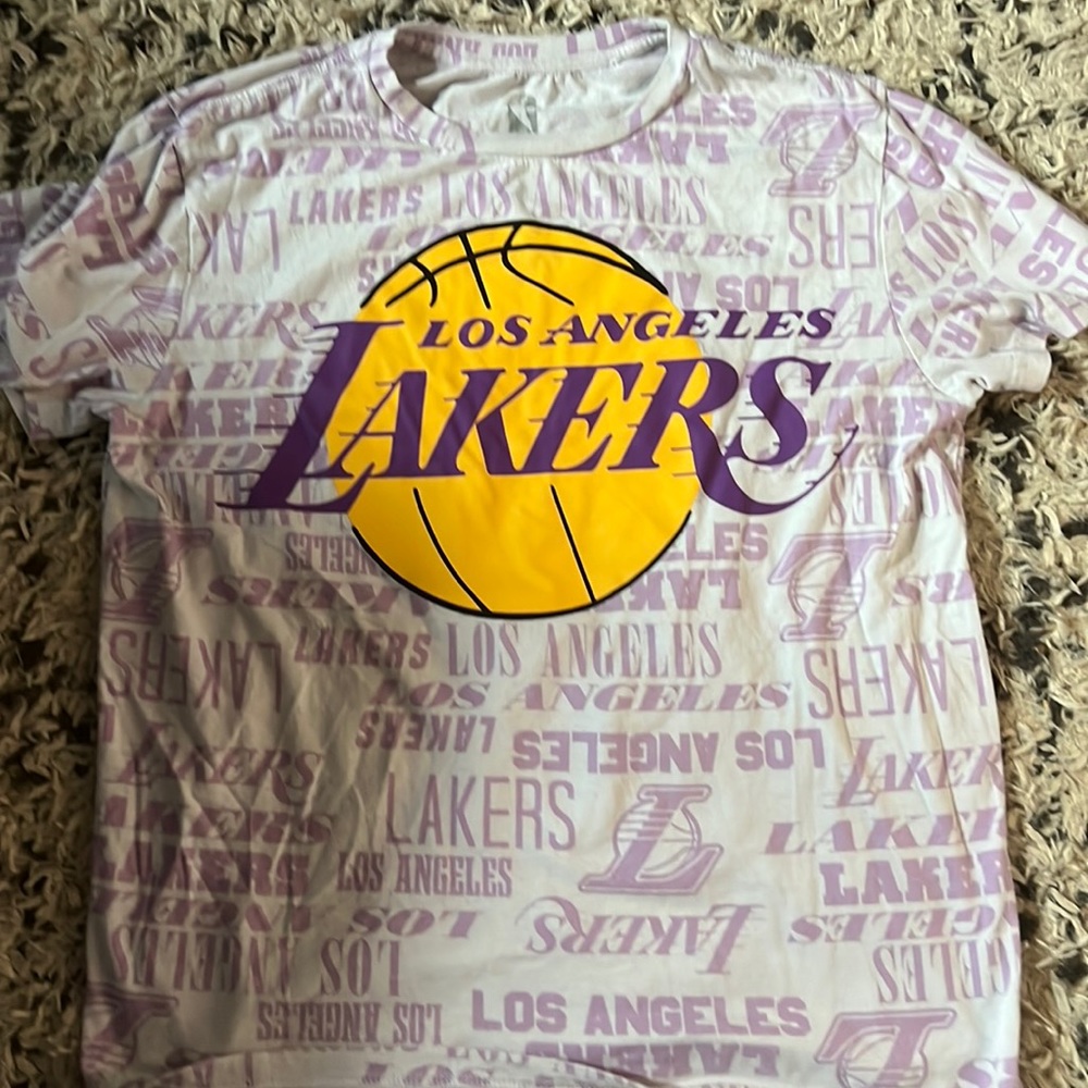 NBA Lakers Purple and White t-shirt from NBA
